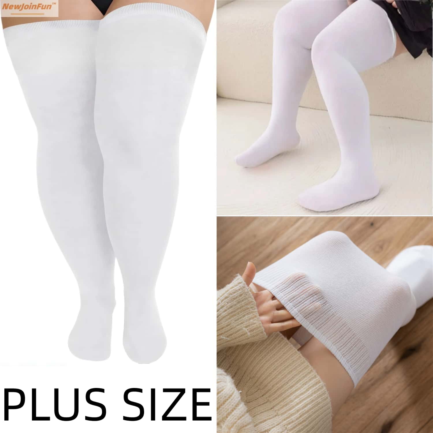 Winter Clothing Leg Warmers - 2026new Large Plus Size Thigh High
