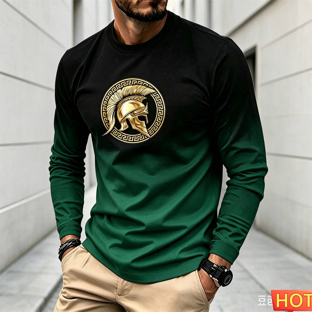 Winter Sun Clothing - Men's Autumn Winter Gradient Long sleeved