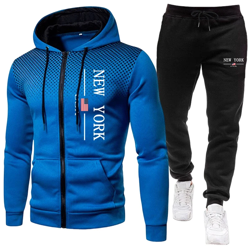 Jacket Winter Clothing - Men's Jacket Tracksuit Casual Zip Hooded