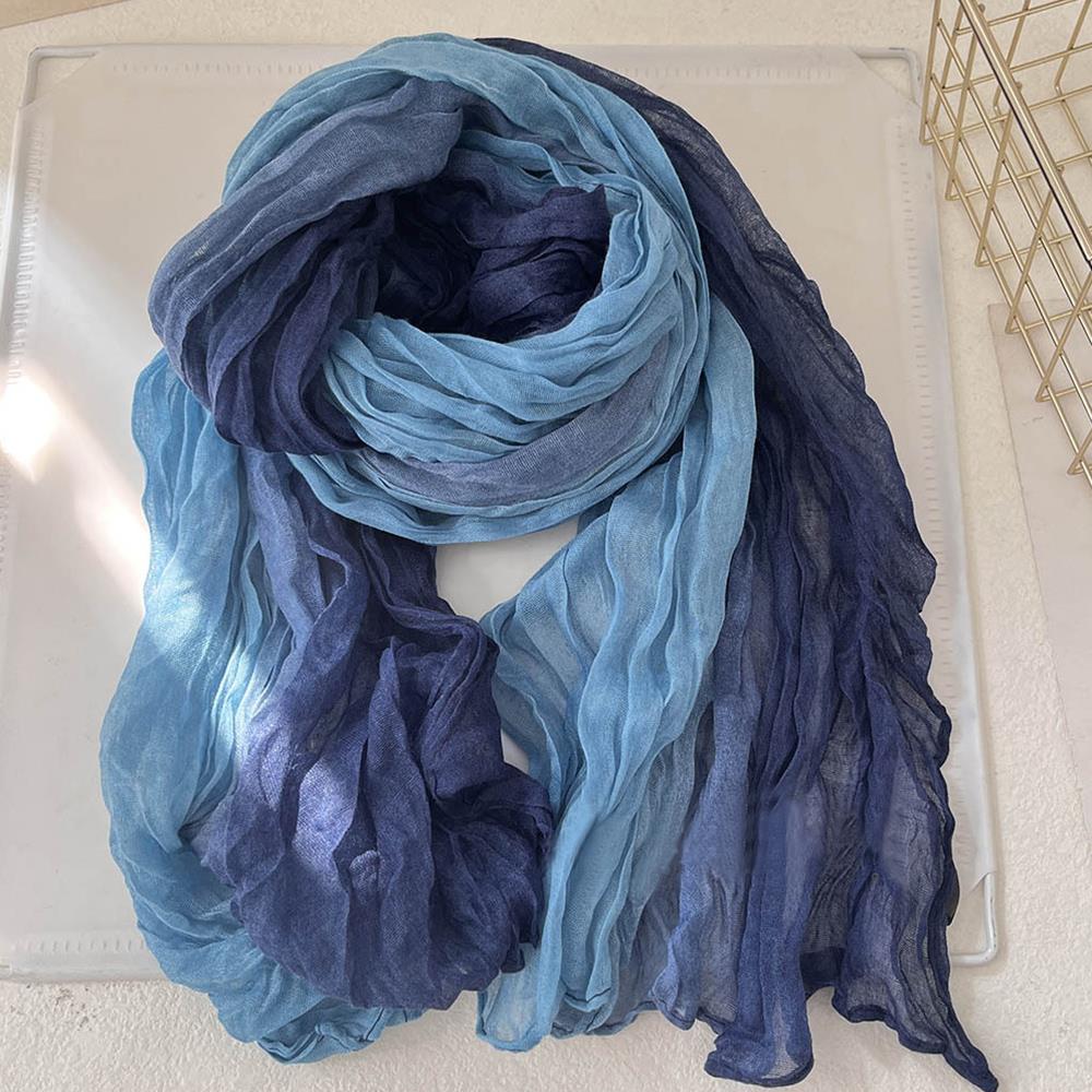 Winter Clothing Trends - Scarf cotton and linen gradual change