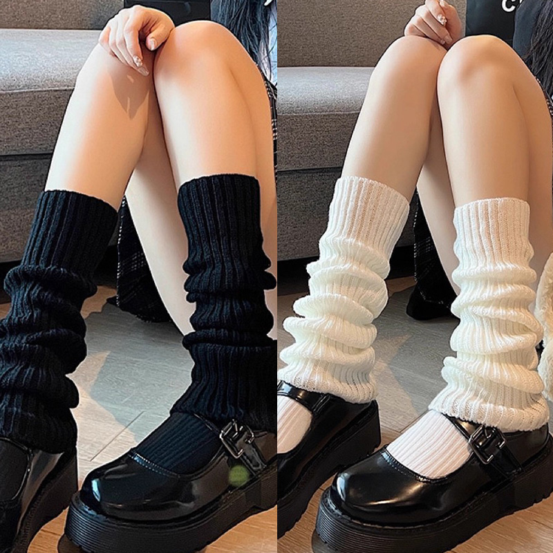 Winter Clothing Leg Warmers - 40/50/70cm Lolita Leg Warmers Harajuku Knitted