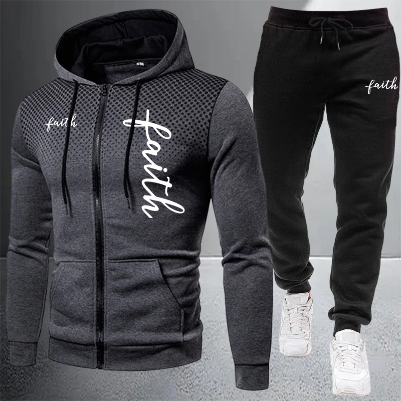 2026 Men's Tracksuit Casual Zi - Jacket Winter Clothing recension och pris