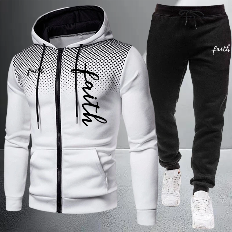 2026 Men's Tracksuit Casual Zi - Jacket Winter Clothing recension och pris