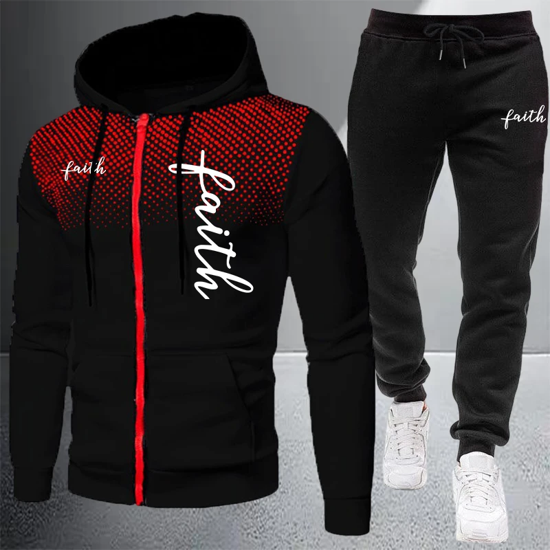 2026 Men's Tracksuit Casual Zi - Jacket Winter Clothing recension och pris