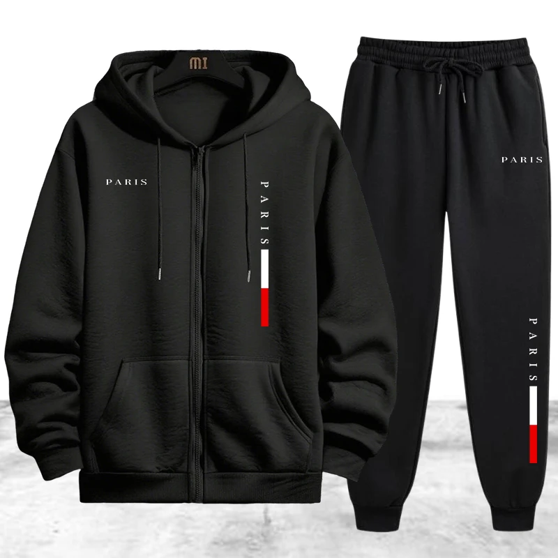 Men's Coat Tracksuit 2 Pcs Set - Jacket Winter Clothing recension och pris