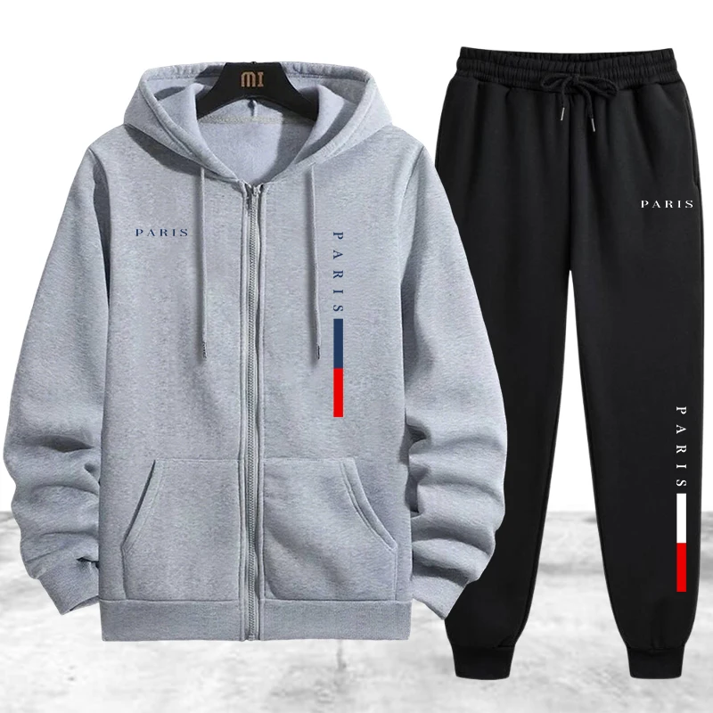 Men's Coat Tracksuit 2 Pcs Set - Jacket Winter Clothing recension och pris