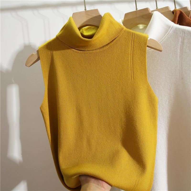 Turtleneck Sleeveless Slim Fit - Winter Clothing Essentials For Women recension och pris