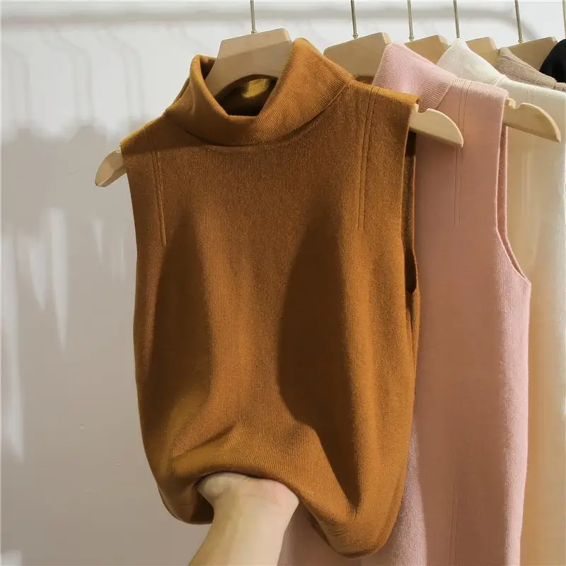 Turtleneck Sleeveless Slim Fit - Winter Clothing Essentials For Women recension och pris