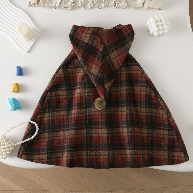 Girls Plaid Cape Children's Co - Winter Clothing Baby recension och pris
