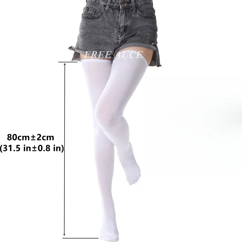 80cm Long Socks Black White El - Winter Clothing Leg Warmers recension och pris
