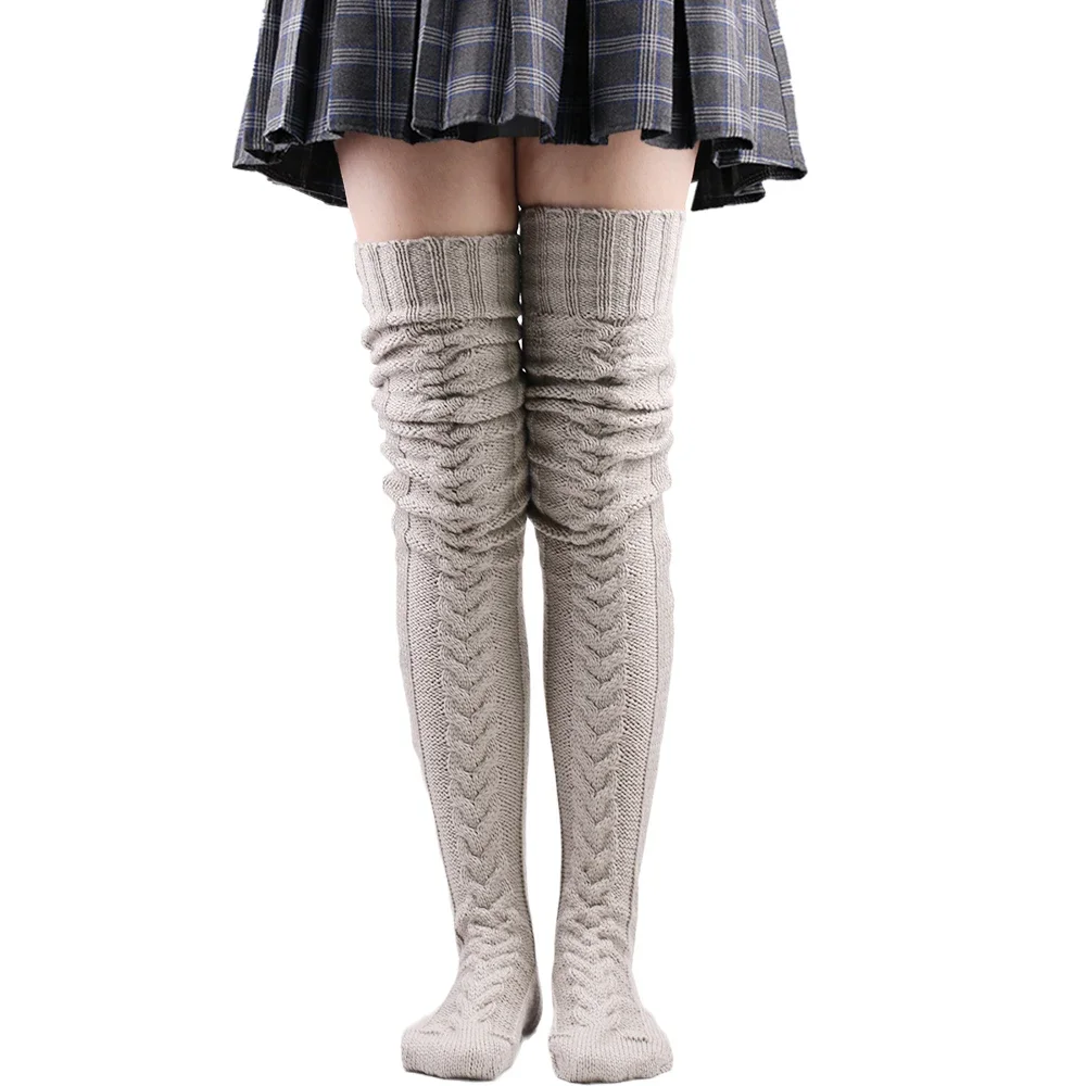 Thigh High Stockings Womens Wi - Winter Clothing Leg Warmers recension och pris