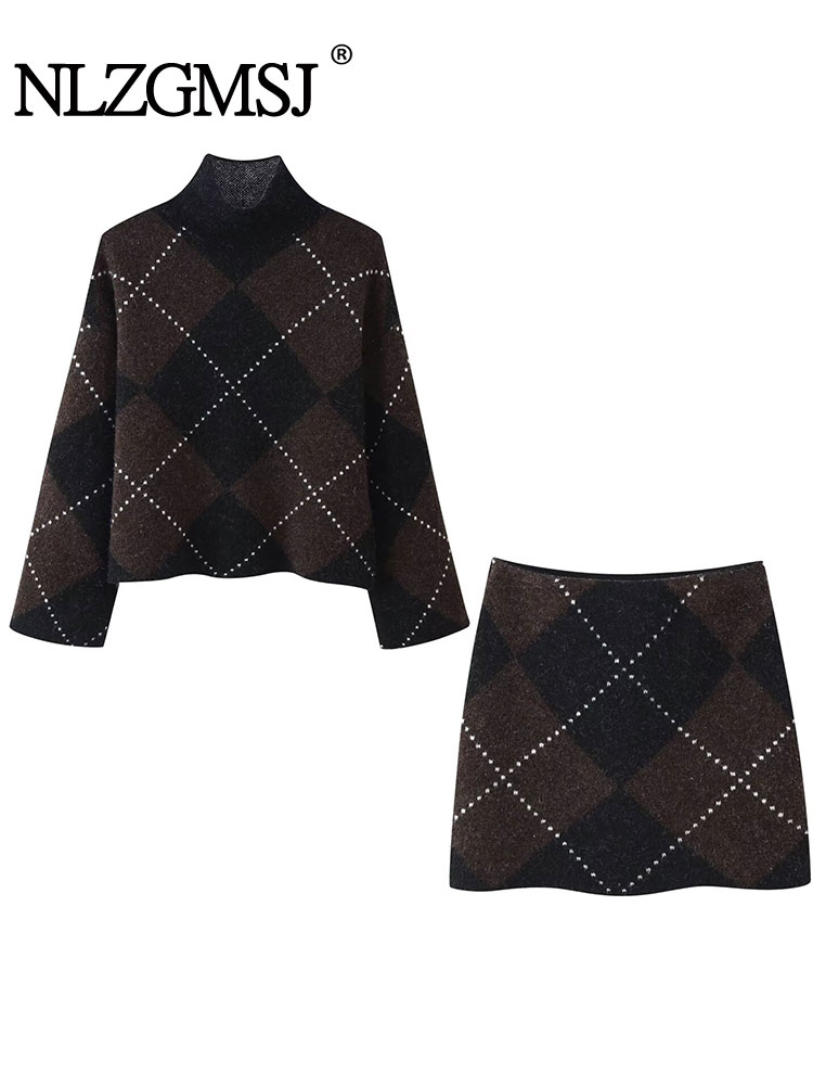 NLZGMSJ Women Knitted Sets 202 - Jacket Winter Clothing recension och pris