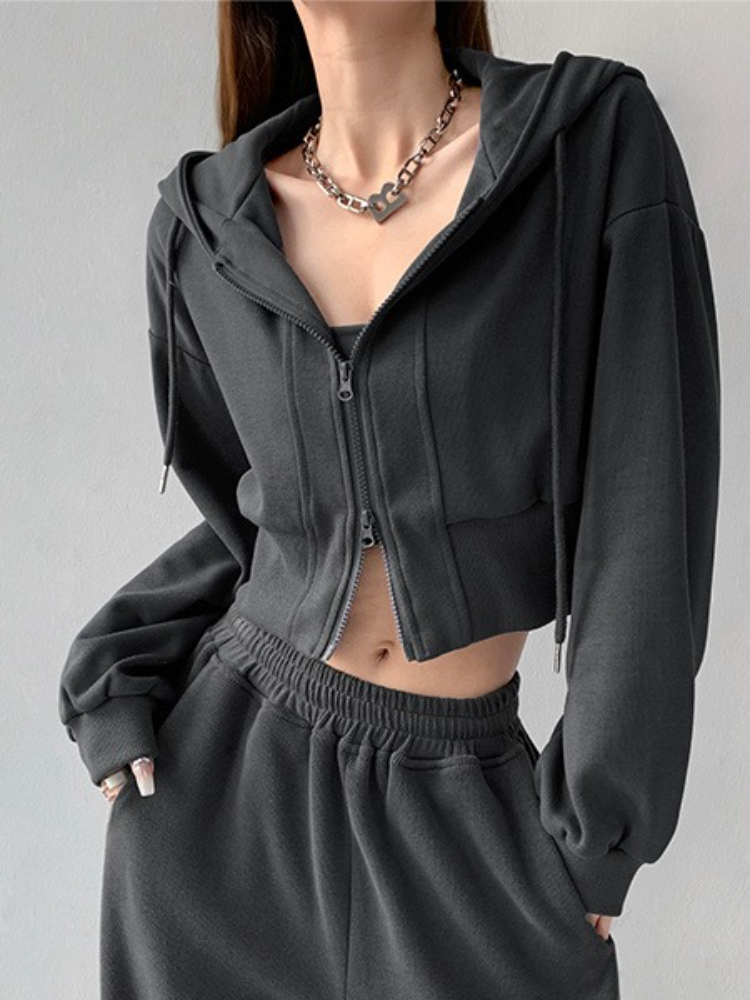 Full Zip Up Women's Hoodies Sw - Winter Clothing Essentials For Women recension och pris