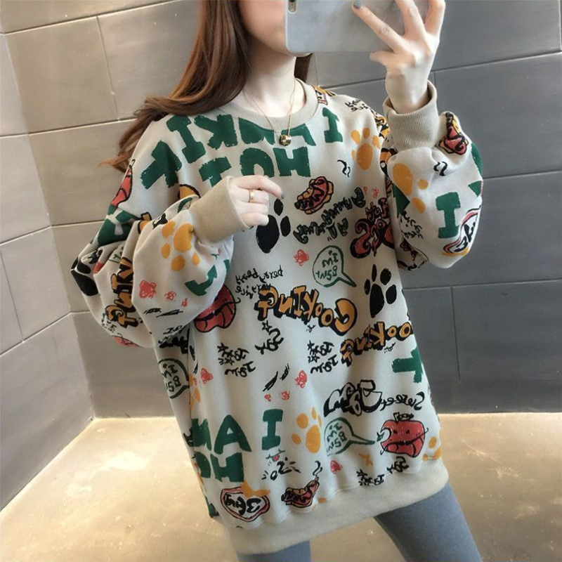 Casual Printed Loose Women's S - Winter Clothing Essentials For Women recension och pris