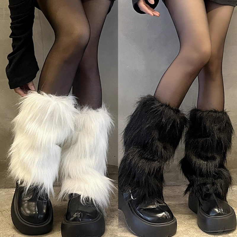 Autumn Winter Warm Faux Fur Lo - Winter Clothing Leg Warmers recension och pris