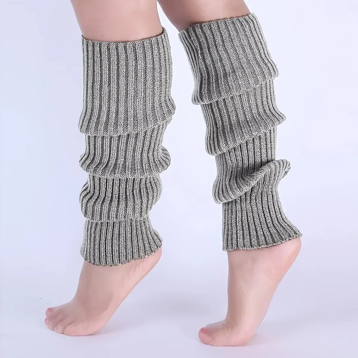 Warm Knitted Leg Warmers for W - Winter Clothing Leg Warmers recension och pris